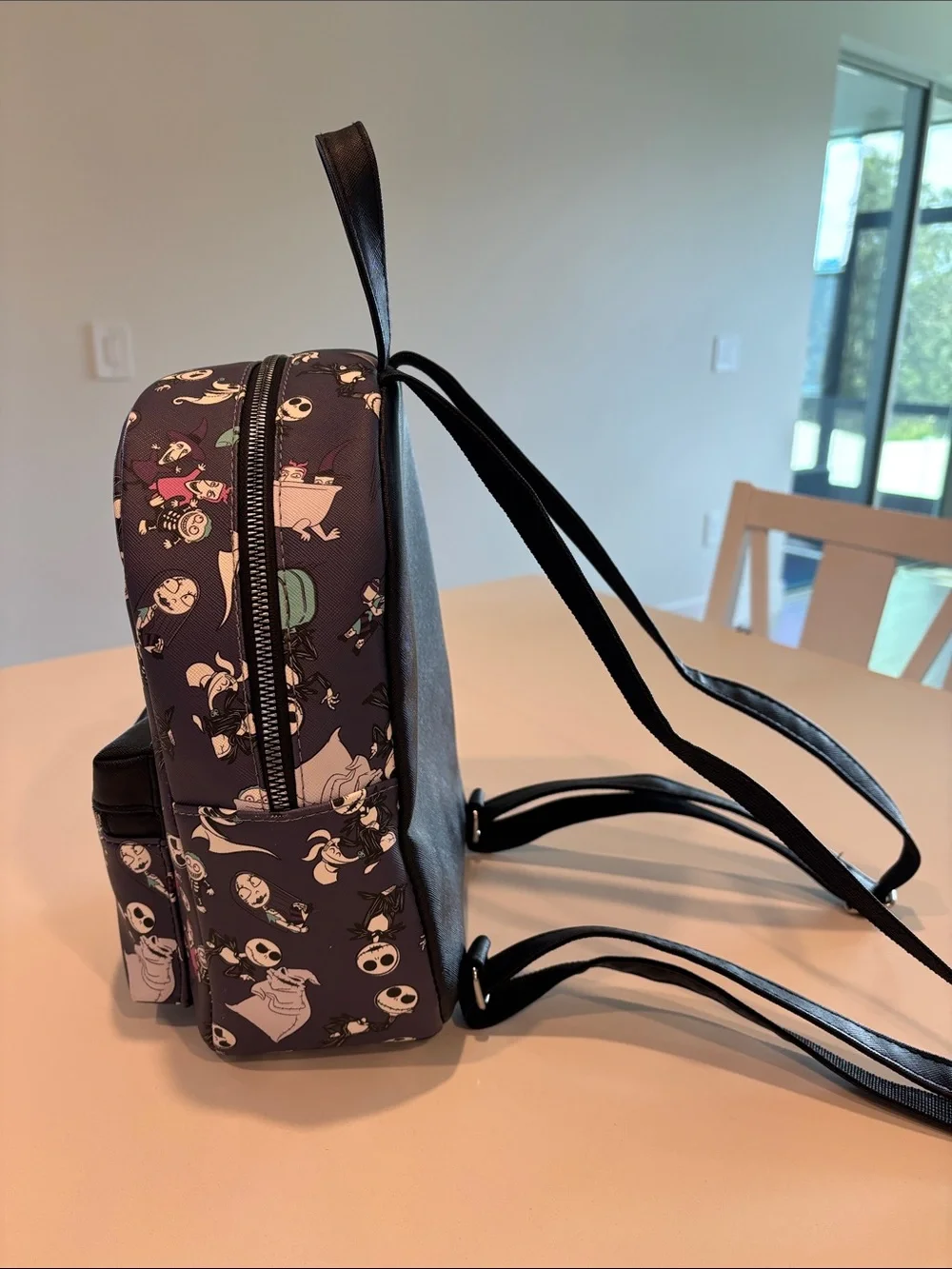 The Nightmare Before Christmas Kids Backpack in Purple by Bioworld Merch